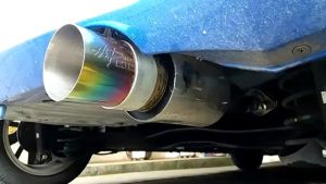 KNALPOT Mobil HKS Hipower Bahan Full stenlis Warna Pelangi