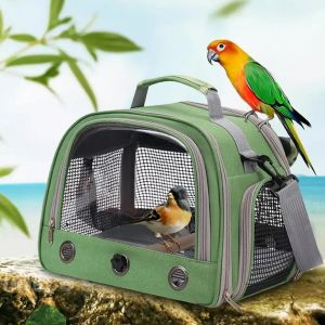 SWEET Breathable Portable Parrot Travel Bag Comfortable Large Capacity Bird Backpack Durable with Tray Parrot Carrier Bag Outdoor Travel