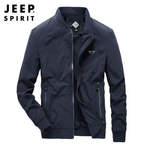 Jeep Spirit nam Áo khoác mới mỏng Áo khoác cổ tròn rộng thoáng khí du lịch ngoài trời Áo khoác làm việc
