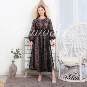 Best Seller Ken-252 Busana Muslim Lebaran Gamis brukat Tulle kondangan Longdress Wedding Long Dress hijab Wanita mewah premium free masker & tali