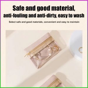 Storage Bag Jewelry Box Practicality Organizer Bag Protection Elegance Small Zipper Portable Sophistication