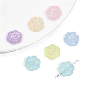 15-50ชิ้น/ล็อตสีผสมเงินเรียงรายไปด้วยลูกปัดอะครีลิเสน่ห์สำหรับสร้อยคอสร้อยข้อมือเครื่องประดับงานประดิษฐ์ทำมือ