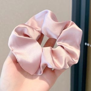 Kunciran Rambut Ala Korea Lucu / Ikat Rambut Bahan Satin Murah / Scrunchie Warna Warni Elastis