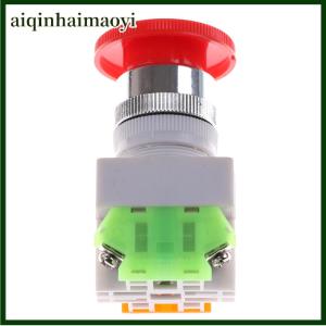 aiqinhaimaoyi Công Tắc Nút bấm dừng khẩn cấp dpst Nắp Nấm Đỏ 1no 1NC AC 660V 10A
