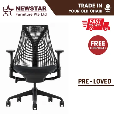 Herman Miller Sayl Refurbished Ergonomic Office Chair with Adjustable Seat Depth & Tilt Limiter 6 Months Warranty