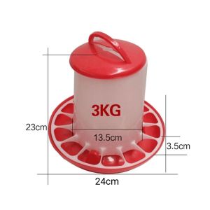 Automatic Chicken Feeder Drinker Fowl Poultry Farming Breeding Water Food Dispenser