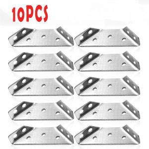 【Super Discount】10pcs Universal Furniture Angle Corner Connector Stainless Steel Support Bracket