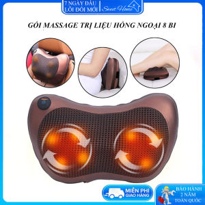 Gối massage 8 bi hồng ngoại hỗ trợ trị liệu toàn thân máy massage 8 bi đa năng thế hệ mới. Bảo hành 24 tháng 1 đổi 1 trong 7 ngày đầu nếu có bất kỳ sai xót nào đến từ nhà cung cấp.