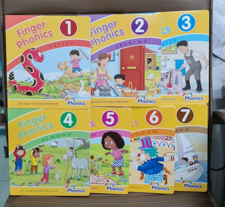 洋書 (Jolly phonics) Finger Phonics 1-7 set englishbooks.jp - Buy Jolly Phonics Finger Phonics Book 1-7