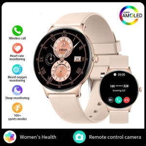 Smart Watch Ultra Thin 8.6mm 1.43 In Heart Rate Health Monitor Voice Assistant Men Women SmartWatch