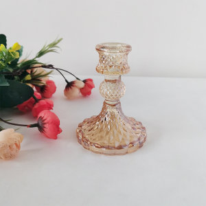 Glass Ornament Candle Holder Tempat Lilin Kaca Crystal Model Eropa Meja Makan Romantis Makan Malam