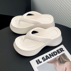 Free Shipping Thick-Soled 7Cm WomenS Flip-Flops Summer Outdoor Wear Height-Increasing Sandals EVA Beach Sandals For Women