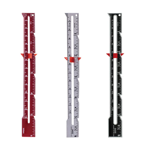 6inch trượt may đo chắp vá thước đo thước kẻ may công cụ đo cho đan crafting hemming