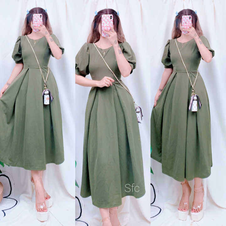 Lazada long 2025 dress casual