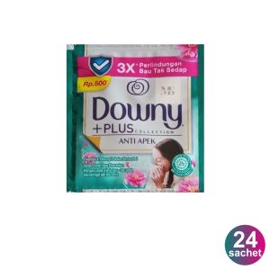 Downy Pelembut & Pewangi Pakaian Konsentrat +PLUS Anti Apek 24 Sachet x 10ml