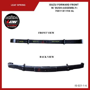 70X11X1194-6L UP-LUC Leaf Spring Assembly Molye for Isuzu Forward Front with Bush IS-021-1-6