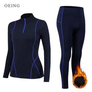 Bộ đồ tập yoga lông cừu giữ nhiệt mùa đông Bộ đồ chạy bộ cho phụ nữ tập thể dục tập luyện Áo sơ mi nóng và xà cạp Quần áo thể thao Thể dục thể thao Bộ đồ thể thao2026
