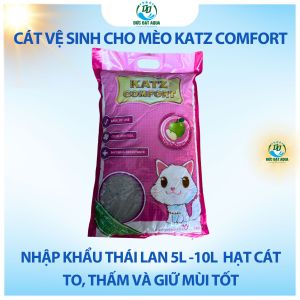 Cát vệ sinh cho mèo Katz Comfort nhập khẩu Thái Lan 5L-nặng 4kg & 10L nặng 8kg hàng chính hãng