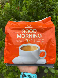 Cà phê sữa hòa tan good morning Trần Quang NUAN hòa tan 3 in 1 uống liền bịch 480g x 24 gói (ống) x 20g