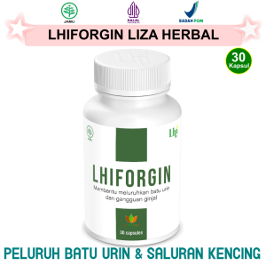 LHI LHIFORGIN LIZA HERBAL INTERNASIONAL 30 KAPSUL JAMU OBAT HERBAL BATU GINJAL OKSOLAT SALURAN KEMIH ORIGINAL ASLI