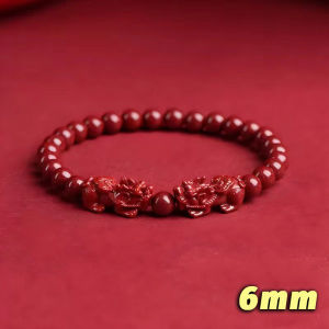 Cinnabar Piyao Pixiu Bracelet Red Lucky Charm Health Wealth Safety Cleaned Feng Shui Wristband