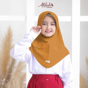 Hijab anak sekolah kerudung Bergo oval sport jersey/kerudung instan/jilbab sekolah/jilbab bergo oval sport hamidah/kerudung instan - AFIFAH COLLECTION
