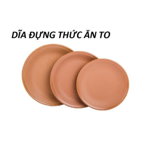 Dĩa nhựa melamine tròn ngói nhám phục vụ nhà hàng quán ăn kt 185 cm/21/23.5 cm - DA 07/08/09