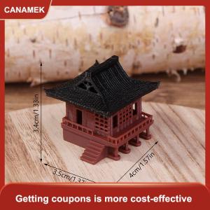 【CANAMEK 】 Pavilion Decorations Pagoda Statue Outdoor Fish Tank Adornment Zen Garden Aquarium Ornament Bonsai Landscaping