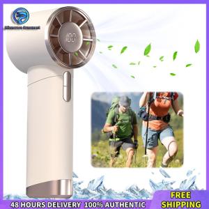 Winnereco Portable Handheld Turbo Fan Personal Hand Fan High Speed Desktop Fan Desktop Cooling Fan for Outdoor Activities Working