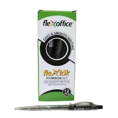 Smooth Ink Pen 12pcs 0.5mm /0.7mm FlexOffice Flex Stick Ballpen YZB-01-03