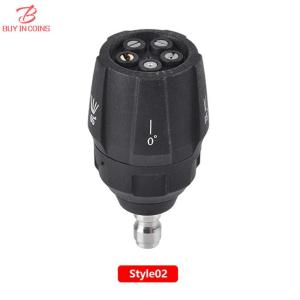 BC 5 In 1 Car Washer Spray Nozzle High Pressure Washing Nozzle 1/4 Quick Connector Rotating 0/15/25/40/65 Degree Pressure Washer