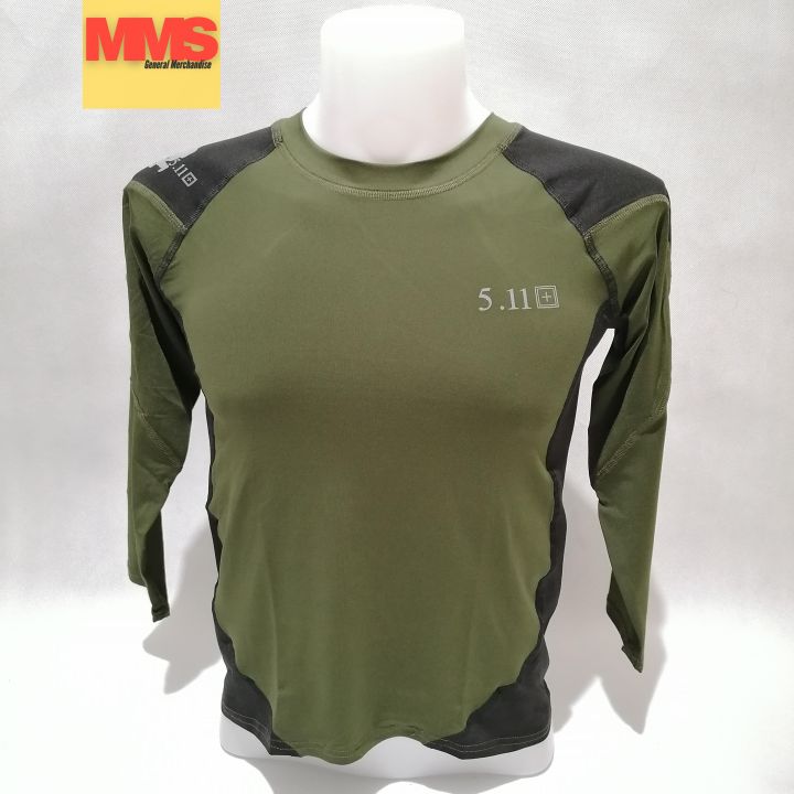 511 Dri Fit Long Sleeve Shirt Green/Black Lazada PH