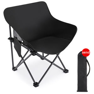 Outdoor Camping Chair Folding Outdoor Fishing Beach Seat Portable Lightweight Leisure Travel Barbecue Oxford Cloth Foldable Moon Chair