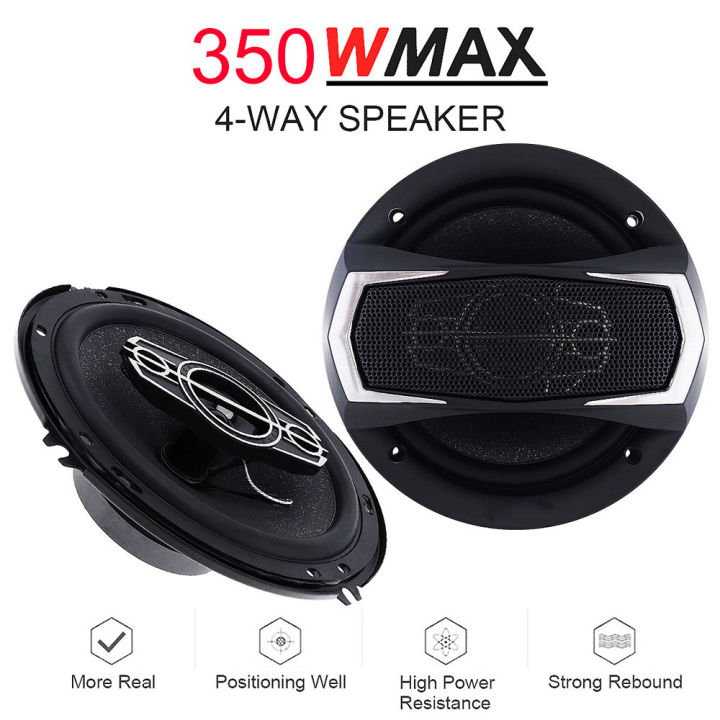 Pioneer Audio 4-Way Speaker Coaxial Mobil Inch 350 W Pcs TS-A1695S  Black Lazada Indonesia