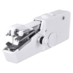 Justliving 1 bộ máy may mini Máy may cầm tay máy may cầm tay nhanh dụng cụ khâu vá cho vải/vải/quần áo (không bao gồm pin Tự chuẩn bị 4 pin AAA)