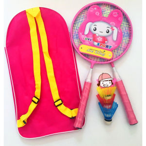 Mishilei Kids Badminton Racket Set2 Pack Rackets with 3 Balls Durable Sports Game Toys for Boys Girls Indoor Outdoor Play