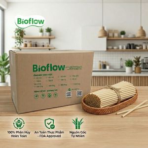 1000 ỐNG HÚT BÃ MÍA BIOFLOW I Phi 6812 - Thân thiện môi trường