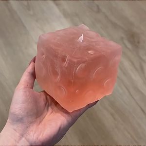 BMFUEW Frosted Matte Cheese Squishy Toy Non-Bounce Super Soft Cheese Cube Ball Novelty Pinch Sensory Fidget Ball Xmas Gift