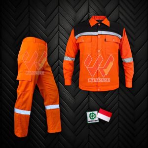 Katelpak Setelan Wearpack Safety Atasan Kerja Lengan Panjang Kombinasi 2 warna Berkualitas Katelpak Atasan Scotlight