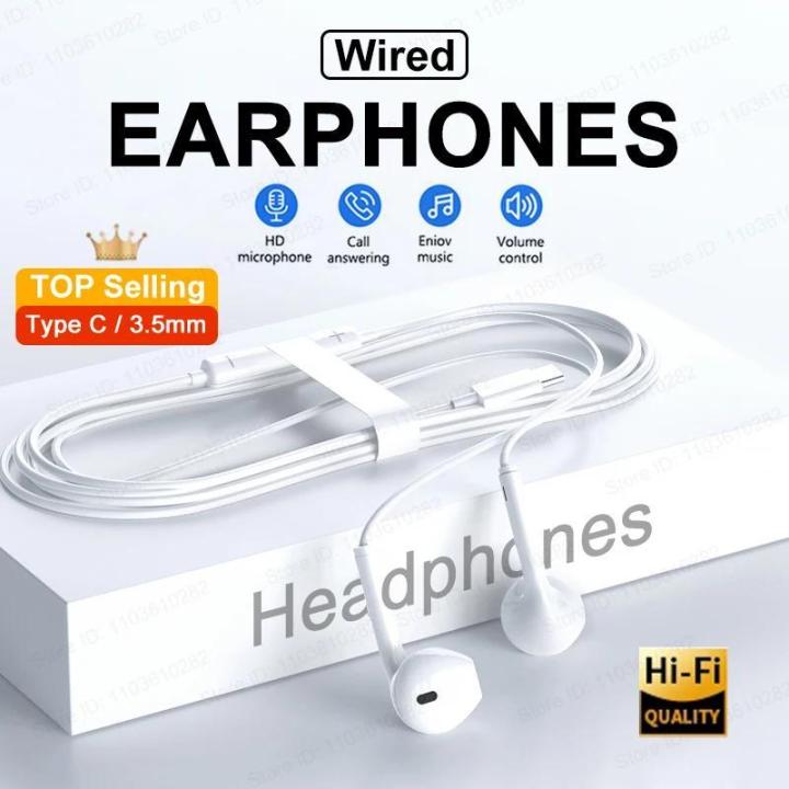 Headphones For iPhone 16 15 Pro Max Plus Xiaomi Redmi Note 10