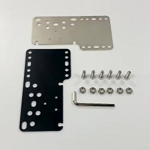 Racing game simulator handbrake gear shift adapter plate multi-port design compatible with joystick and handbrake