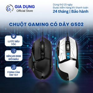 Chuột Gaming Có Dây G502 RGB 7 nút kết nối USB phản hồi nhanh chơi game mượt