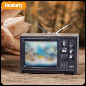 【2-3 ngày giao hàng】 Đồ trang trí mini retro TV đồ chơi nhà búp bê đồ trang trí thu nhỏ