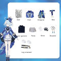 Game Genshin Impact Furina Focalors Cosplay Costume Uniform Wig Halloween Christmas birthday Party Suit Water God. 