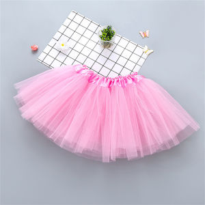 AOJU Princess Style Girls Skirt Summer Half-length Fashionable Puffy Cake Skirt Versatile Childrens Dress Polyester Fiber