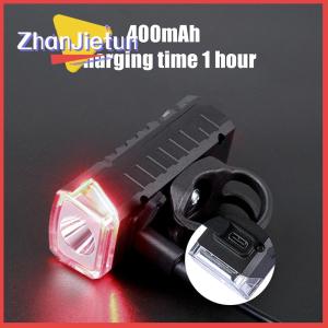 zhanjietun Bicycle Front Light USB Rechargeable Mountain Bike Light Waterproof 3 Modes Flashlight Super Long Battery Life Bike Accessories