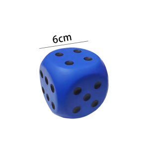 6cm Large Foam Dice Number Teaching Dice Toy Game Dice For Children Educational Anti Stress