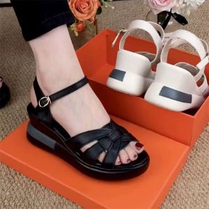 [Free Shipping] Trendy Low-Heeled Sandals New Styles For Outings Comfortable Open-Toe Sandals Summer WomenS Sandals 2026 Summer Collection Thick-Soled WomenS Sandals