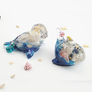 Dolphin Khuôn silicon 3D động vật đại dương Keychain khuôn Gương bề mặt Epoxy đúc khuôn mẫu cho DIY đồ treo móc khóa