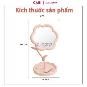 CB19 - Gương soi - Gương decor để bàn trang điểm hình bông hoa sang chảnh CABI